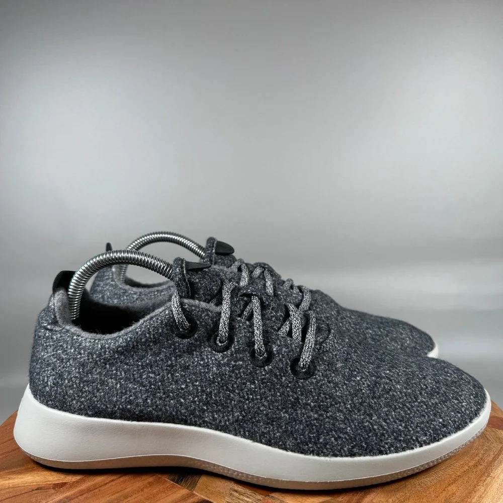 Allbirds Mens Wool Runners Charcoal Gray Sustainable Merino Sneakers Size 9